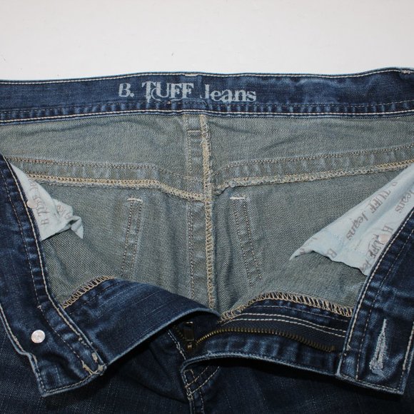 B. Tuff Distressed 5-Pocket Men's 32 x 34 Dark Was - Picture 12 of 14